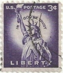 Stamps United States -  ESTATUA DE LA LIBERTAD. VALOR FACIAL 3 centavos. YVERT US 581