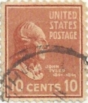 Stamps : America : United_States :  SERIE PRESIDENCIAL. JOHN TYLER. YVERT US 380