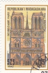 Stamps Madagascar -  NOTRE-DAME-PARIS