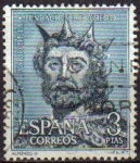 Sellos de Europa - Espa�a -  ESPAÑA 1961 1398 Sello XII Cent. Fundación Oviedo Alfonso III Yv1071 Usado