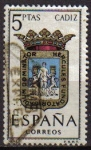 Sellos de Europa - Espa�a -  ESPAÑA 1962 1416 Sello Escudos de las Capitales de Provincia Españolas Cadiz usado