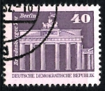 Stamps Germany -  ALEMANIA DDR_SCOTT 2078 PUERTA DE BRANDENGURG, BERLIN, $0,5