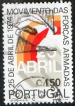 Stamps : Europe : Portugal :  Michel 1266. 25 Abrilde 1974 Movimiento das forças armadas .