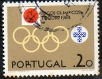 Stamps : Europe : Portugal :  Michel 968- Olympic games Tokyo 1964.