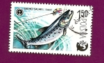 Stamps Poland -  Peces - Salmón - Asociación Polaca de Pesca PZW