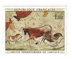 Stamps : Europe : France :  Gruta Prehistórica de Lascaut