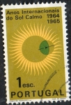 Stamps : Europe : Portugal :  Michel 966 - International  years of the Quiet Sun.
