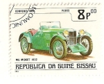 Sellos de Africa - Guinea Bissau -  Automoviles de epoca. MG Midget 1932.