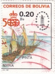 Stamps Bolivia -  carabelas