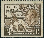Stamps : Europe : United_Kingdom :  Conmemorativos de la Exposición del Imperio Británico celebrado en Wenbley