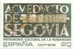 Stamps Spain -  PATRIMONIO DE LA HUMANIDAD. ACUEDUCTO DE SEGOVIA. EDIFIL 3040