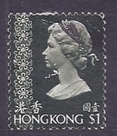 Stamps Hong Kong -  Reyna Isabel