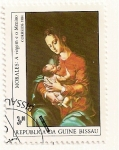 Stamps Guinea Bissau -  Pintores. Morales (Virgen con el Niño)
