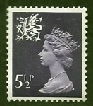 Stamps United Kingdom -  Reyna Isabel  II