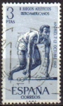 Stamps Spain -  ESPAÑA 1962 1453 Sello Juegos Iberoamericanos Salida Usado