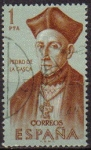 Stamps Spain -  ESPAÑA 1962 1457 Sello Forjadores de America Pedro de la Gasca Usado