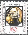 Sellos de Europa - Alemania -  500.o Nacimiento Aniv de Gotz von Berlichingen (caballero Frankish). 