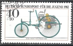 Stamps Germany -  Para los jóvenes, Benz Patent Motor Car 1886.