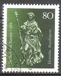 Stamps Germany -  850a muerte Aniv de San Norberto von Xanten. San Norberto (escultura).
