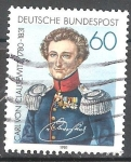 Stamps Germany -  150 aniversario de Carl von Clausewitz (1780-1831) general prusiano.