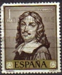 Stamps Spain -  ESPAÑA 1963 1502 Sello José de Ribera El Españoleto Autorretrato Usado