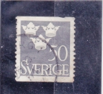 Stamps Sweden -  TRES CORONAS