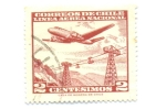 Stamps Chile -  LINEA AEREA NACIONAL