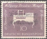 Stamps Germany -  200 aniversario del nacimiento de Wolfgang Amadeus Mozart,1756-1791(compositor).