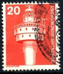Stamps Germany -  ALEMANIA_SCOTT 1172.02 ANTIGUO FARO OCCIDENTAL. $0,2