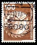 Stamps Germany -  ALEMANIA_SCOTT 1179.03 EXCAVADORA DE CARBON. $0,2