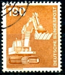 Stamps Germany -  ALEMANIA_SCOTT 1187 PALA EXCAVADORA. $0,4