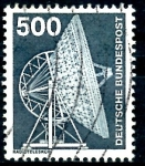 Stamps Germany -  ALEMANIA_SCOTT 1192.01 RADIO TELESCOPIO DE EFFELSBERG. $0,7