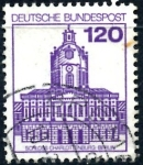 Stamps Germany -  ALEMANIA_SCOTT 1313.02 CASTILLO CHARLOTTENBURG. $0,4
