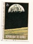 Stamps : Africa : Guinea :  Apolo 11. X Aniv. del aterrizaje en la luna.
