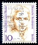 Stamps Germany -  ALEMANIA_SCOTT 1476.01 PAULA MODERSOHN-BECKER. $0,2