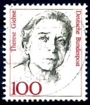 Stamps Germany -  ALEMANIA_SCOTT 1484.01 THERESE GIEHSE. $0,25