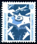 Stamps Germany -  ALEMANIA_SCOTT 1516 AEROPUERTO DE FRANKFURT. $0,2