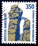 Stamps Germany -  ALEMANIA_SCOTT 1537 PUENTE DE EXTERNSTEINE, CERCA DE HORNBAD MEINBERG. $0,3