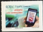 Stamps Spain -  4698 -Valoreas Cívicos.Atento a la conducción.