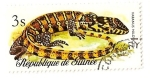 Stamps Africa - Guinea -  Reptiles y serpientes. Lagarto monitor.