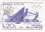 Stamps North Korea -  INSTALACIONES JUEGOS OLIMPICOS 