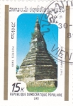 Stamps Laos -  ESTUPA NEGRA THAT DAM  DE VIENTIANE