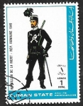 Stamps United Arab Emirates -  Ajman - Uniforme militar