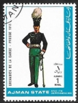 Stamps United Arab Emirates -  Ajman - Uniforme militar