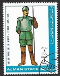 Stamps United Arab Emirates -  Ajman - Uniforme militar