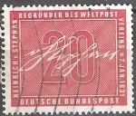 Stamps Germany -  125 años de Heinrich Stephan.Fundador de la Asociación Postal Universal, 7 Ene 1831.