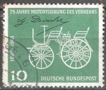 Stamps Germany -  75a Aniv de Daimler-Benz el transporte motorizado,1886-1961.
