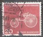 Stamps Germany -   75a Aniv de Daimler-Benz el transporte motorizado,1886-1961.
