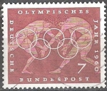 Stamps Germany -  Juegos Olímpicos de Verano 1960, Roma.