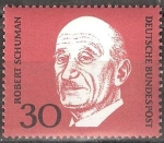 Sellos de Europa - Alemania -  Conmemoración de Adenauer (1ª edición). Robert Schuman.